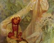 阿尔丰斯 穆夏 : Madonna of the Lilies